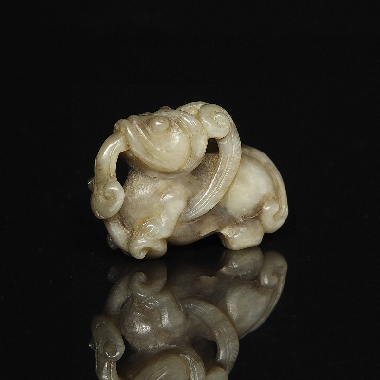 Figura de jade tallado 