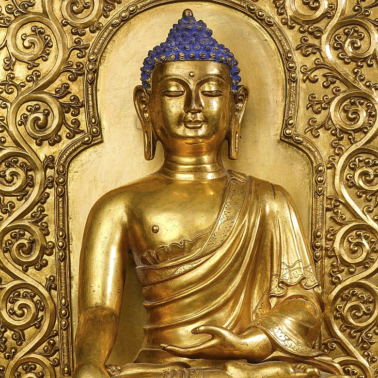 Altar de bronce dorado 