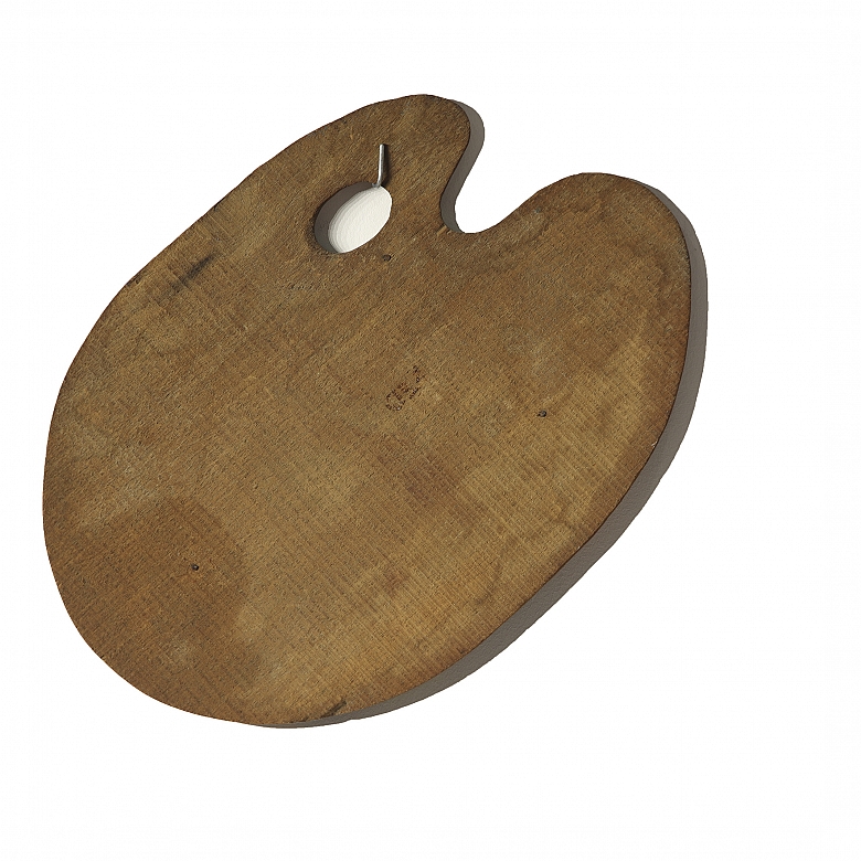 Painter's palette, ‘Country Landscape’, 19th century - 4