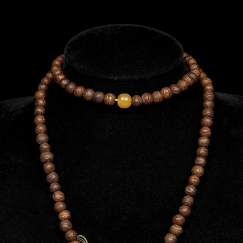 Mala made from 111 Bodhi seeds, Tibet, 20th century - 2