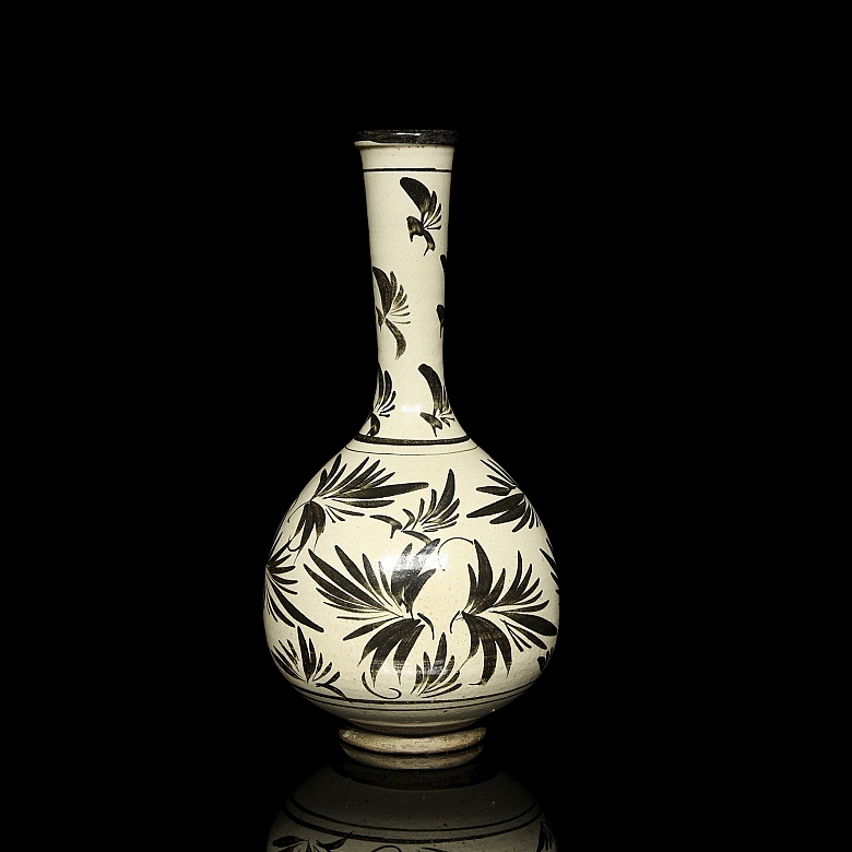 Jarrón de cerámica esmaltada 