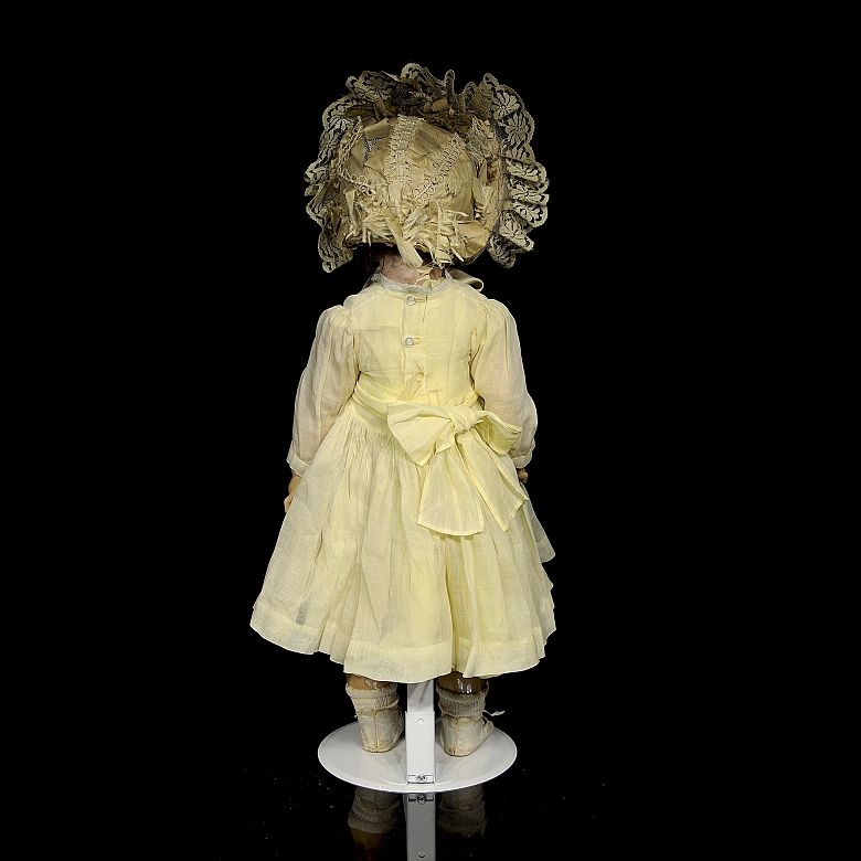 Muñeca de porcelana, serie de exportación D. E. P., Alemania, c. 1895-1905