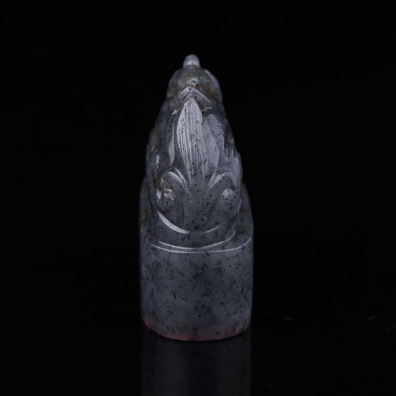 Sello de jade gris