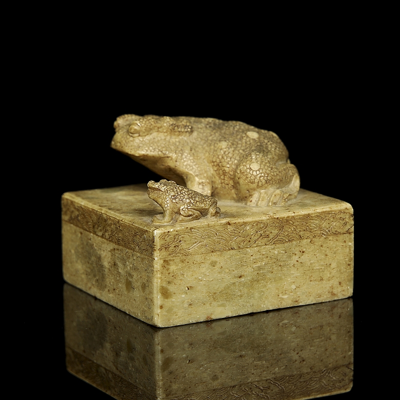 Stone seal “Two Toads”, Qing dynasty - 6