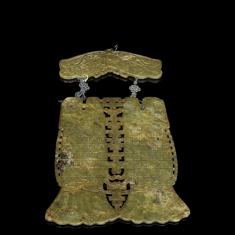 Large jade plaque “Fishes”, Qing dynasty - 10