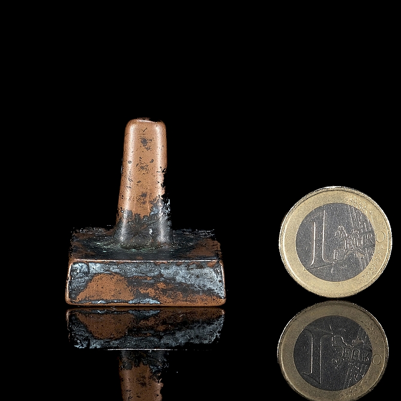 Square copper seal, Qing dynasty