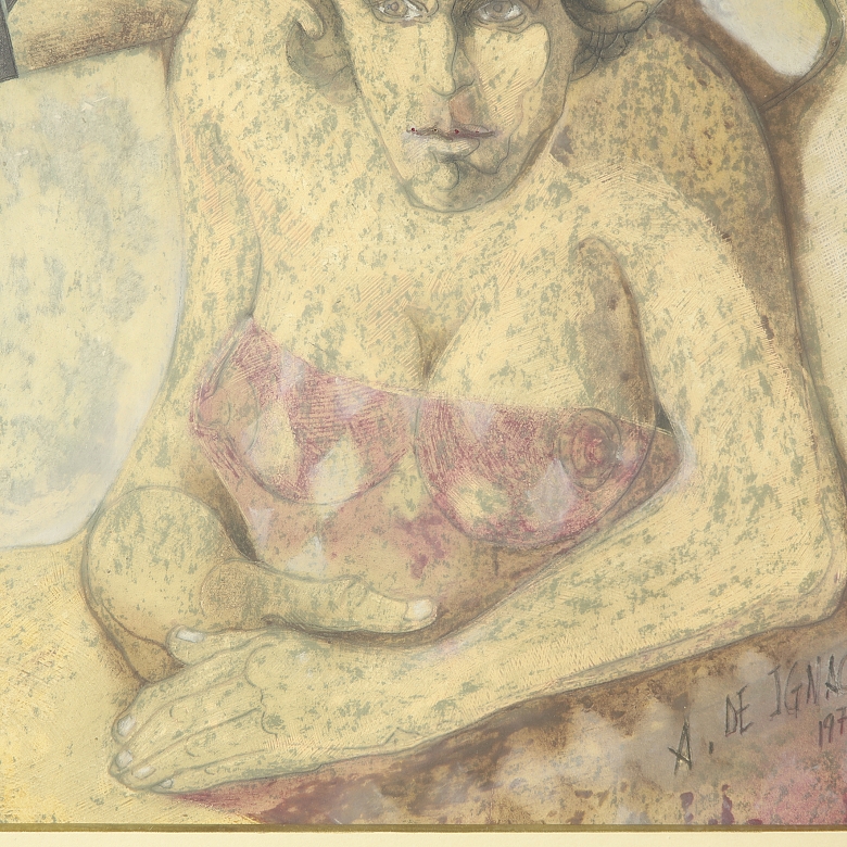 安东尼奥·德·伊格纳西奥·维森斯 Antonio De Ignacio Vicens，《母性》，1972年