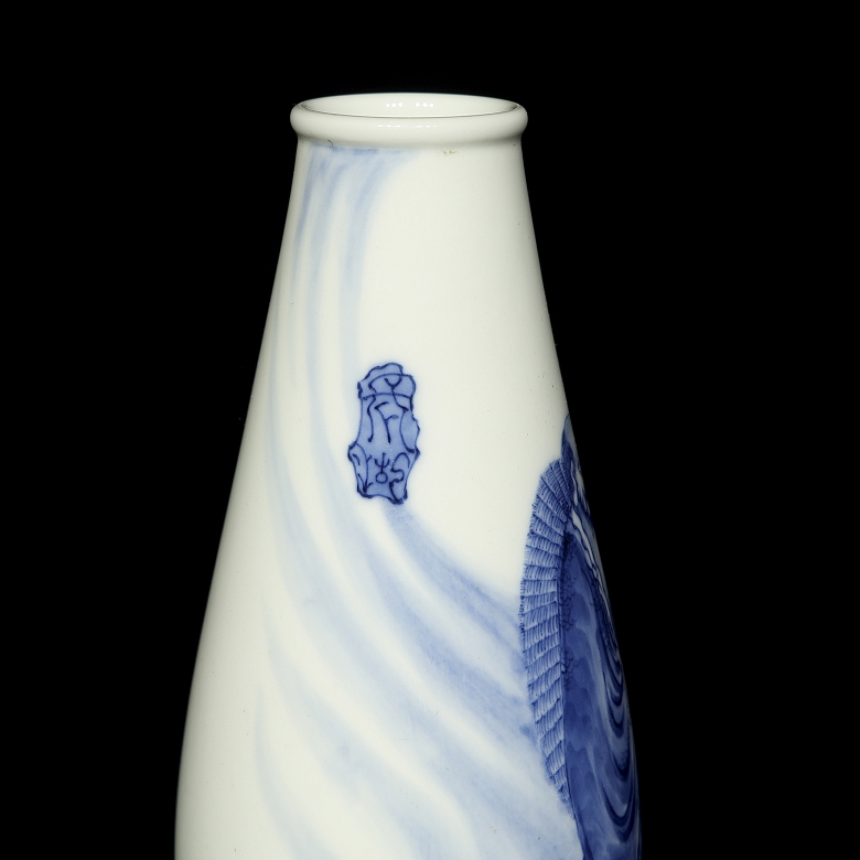 Jarrón de porcelana esmaltada 