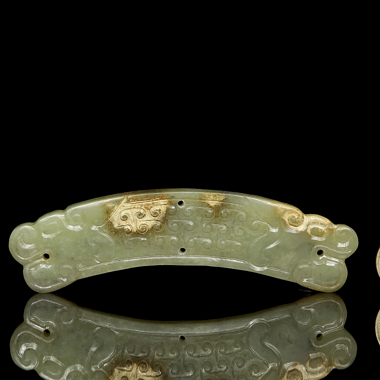 Placa de jade tallado