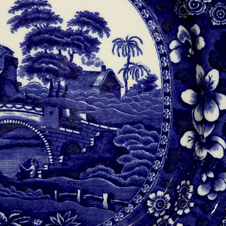 Cobalt blue tray ‘Tower’, Copeland Spode's, early 20th century - 3