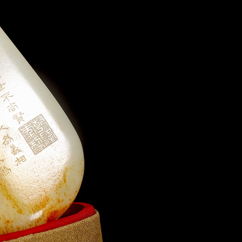 Roca de jade blanco de Hetian 