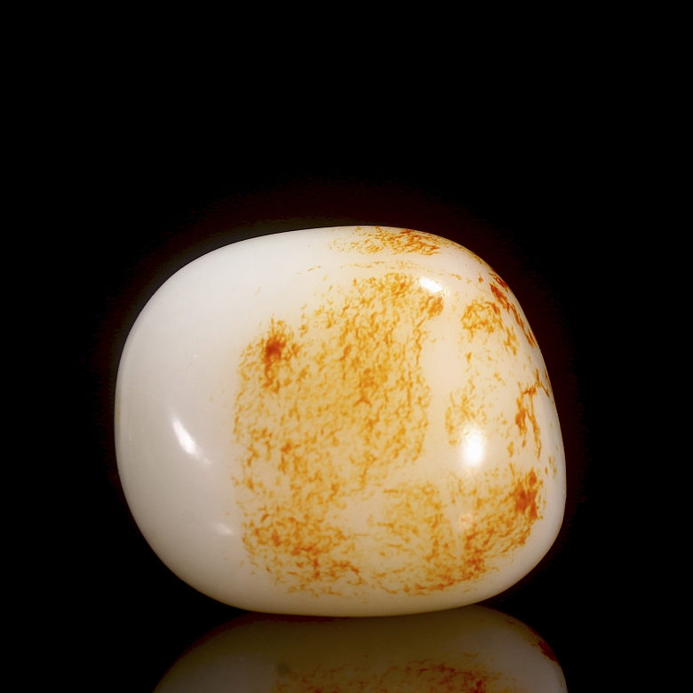 Pequeño guijarro de jade de Hetian, dinastía Qing