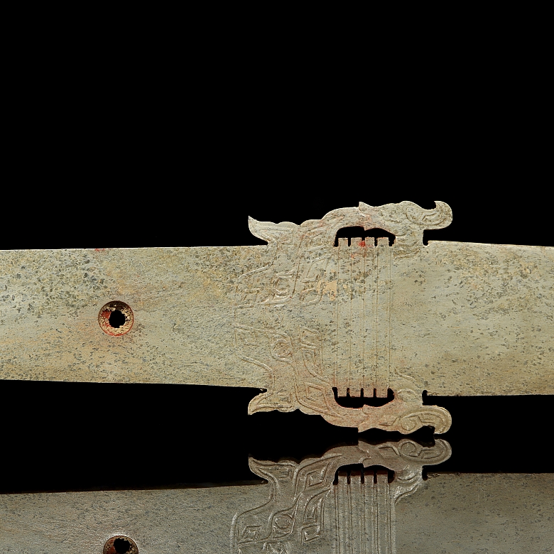 Hoja ceremonial de jade