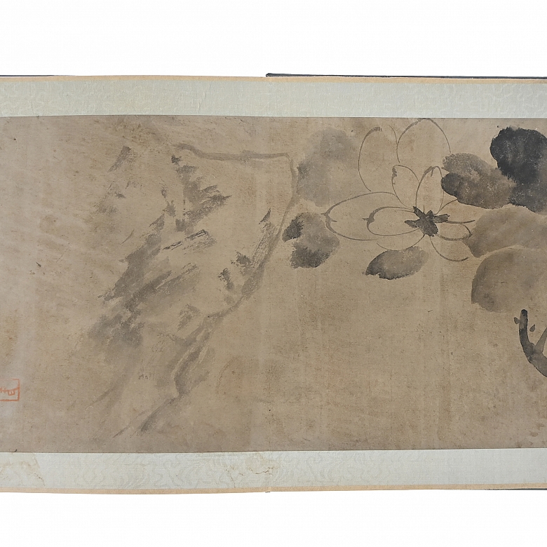 Album of prints entitled ‘Flowers and Birds’ signed by Bada Shanren