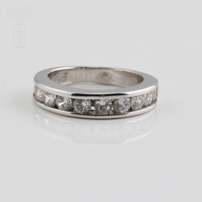 Anillo en plata de ley, 925m/m, con circonitas - 2