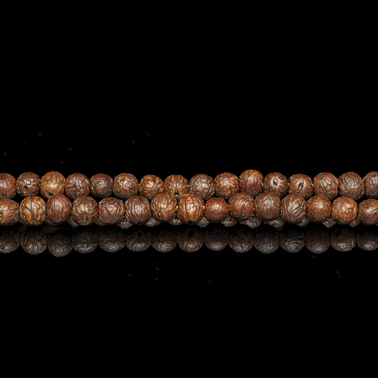 Mala made from 111 Bodhi seeds, Tibet, 20th century - 4
