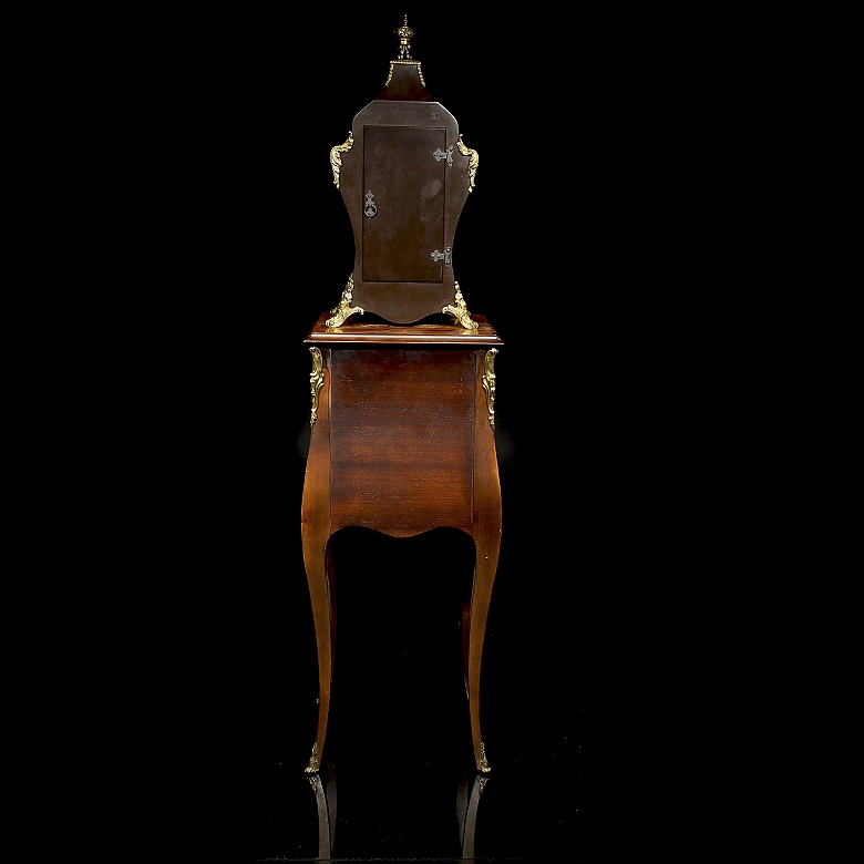Reloj de Consola Estilo Luis XV con pedestal, Lauris (Calibre 141-030), 1981