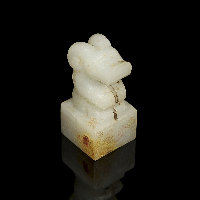 Sello de jade blanco 