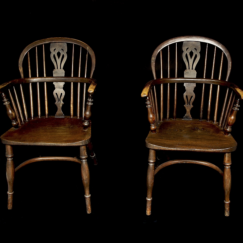 Pareja de butacas Windsor, ca. 1860
