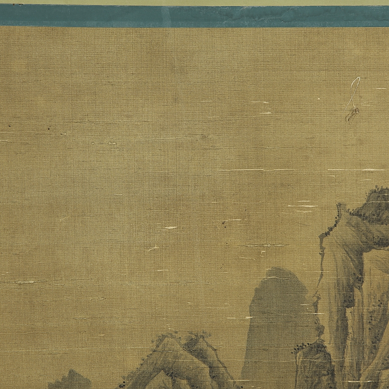 Chinese painting ‘Palace among the Mountains’, 20th century - 3