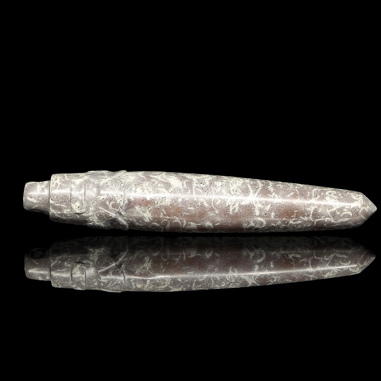 Colgante de jade tallado, cultura Liangzhu