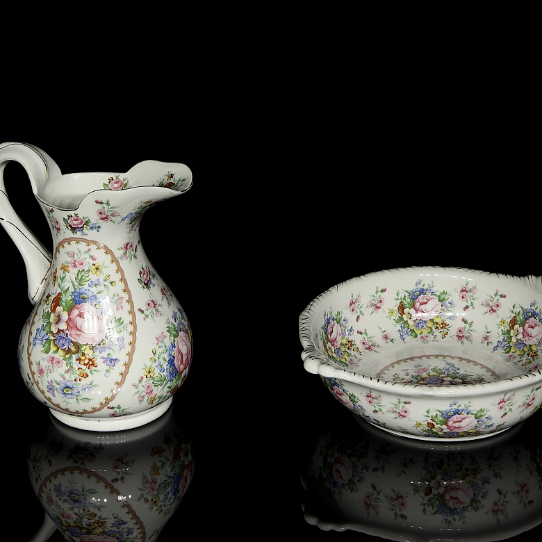 Aguamanil de porcelana, s.XX