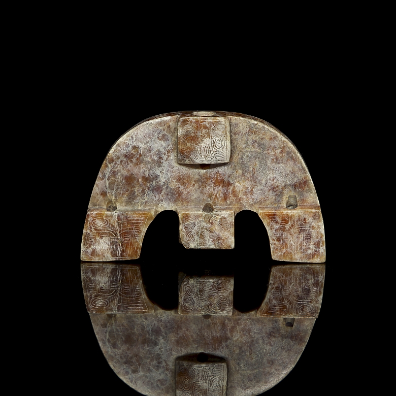 Colgante de jade rojizo 