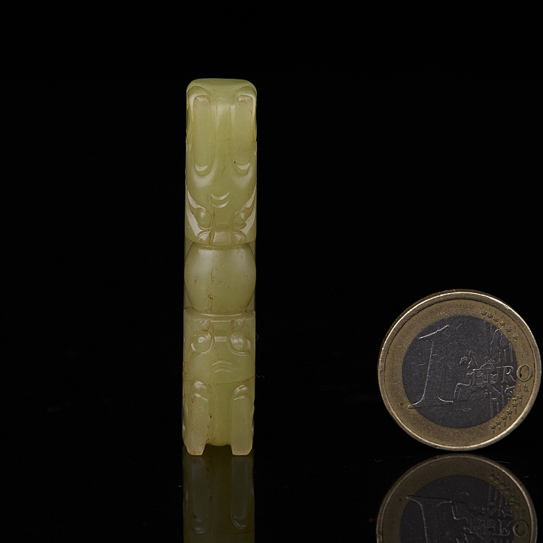 Hebilla de cinturón de jade amarillo Hetian 