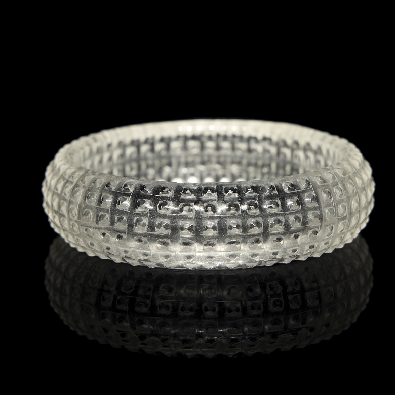 Esclava de cuarzo tallado, periodo Reinos Combatientes