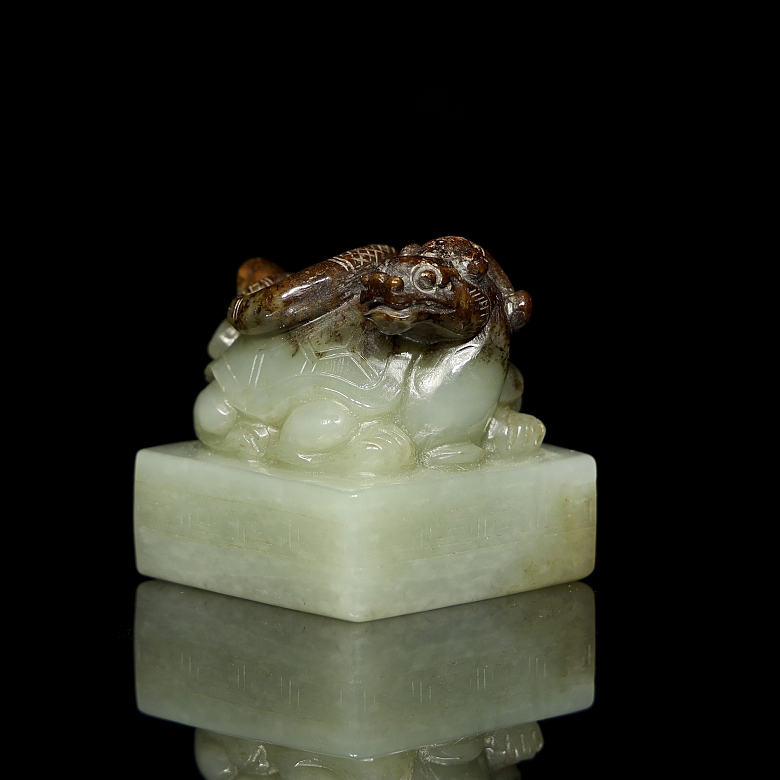 Sello de jade amarillo