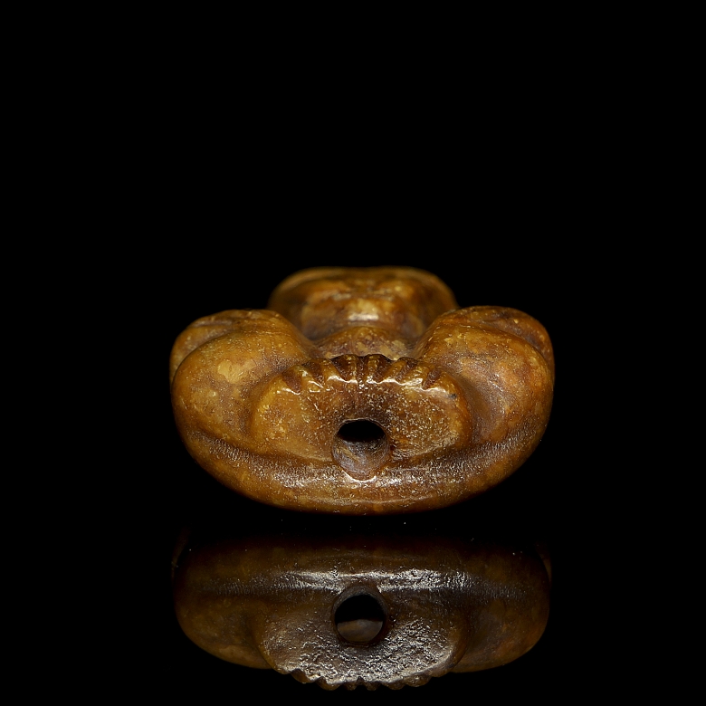 Carved jade figure “Sun God,” Hongshan culture