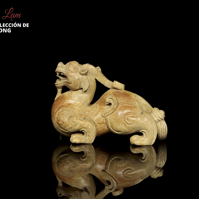 Figura de jade tallado