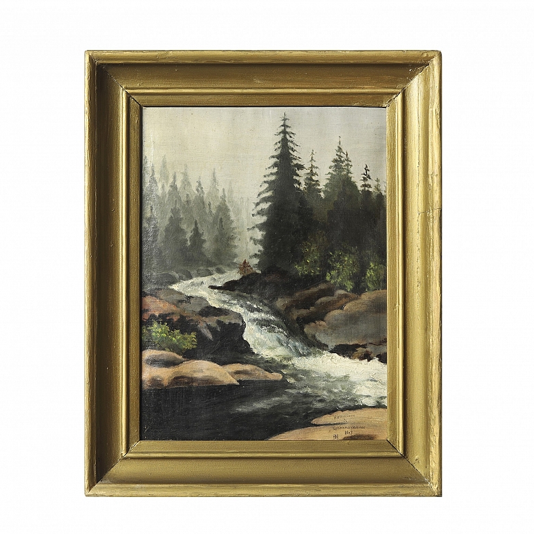 19th century French school ‘Descent of the River’, 1893