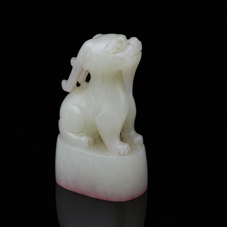 Sello de jade blanco