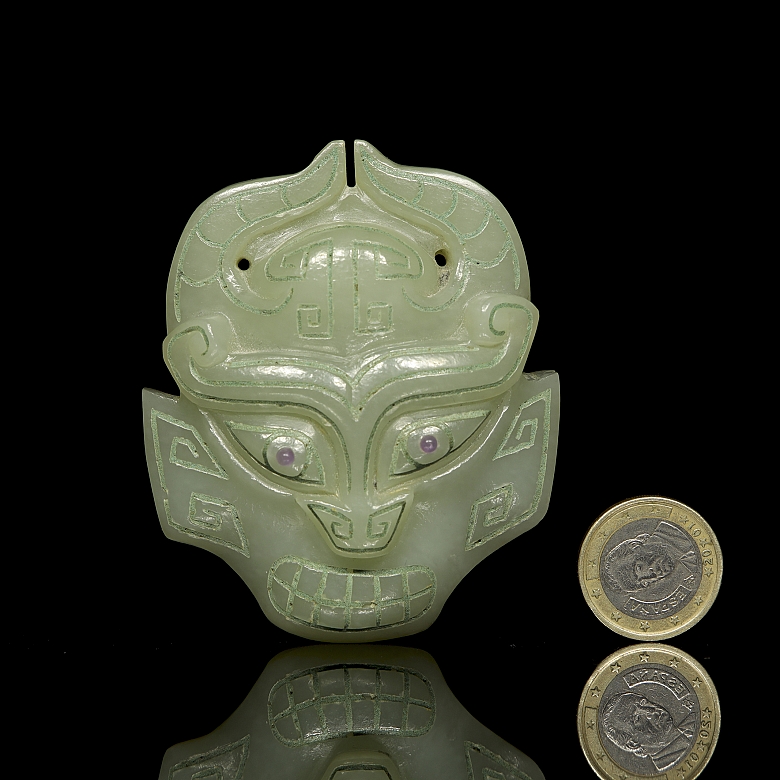 Colgante de jade con turquesa