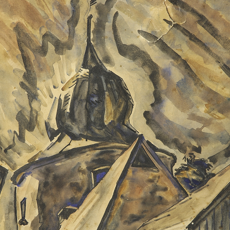 Albert Stefan Kohler (1883-1946) ‘Houses’