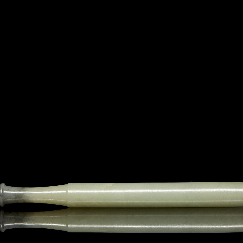 Carved jade mouthpiece, Qing dynasty - 2