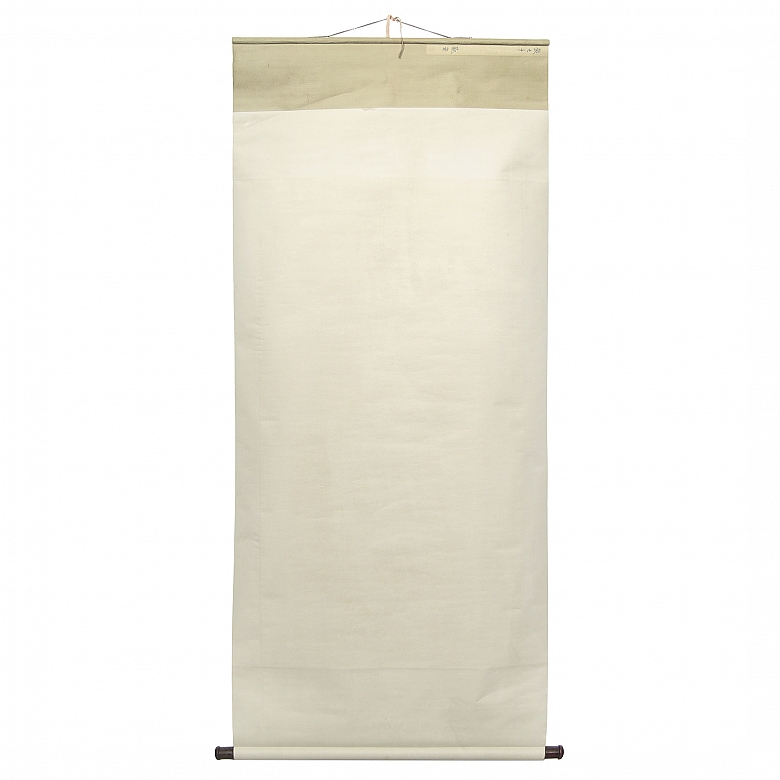 Painting ‘Quanyin with Lotus’, signed Zhang Daqian - 6