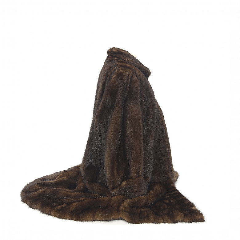 Long vision fur coat