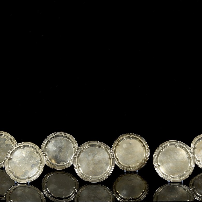 Conjunto de objetos de plata, s.XX