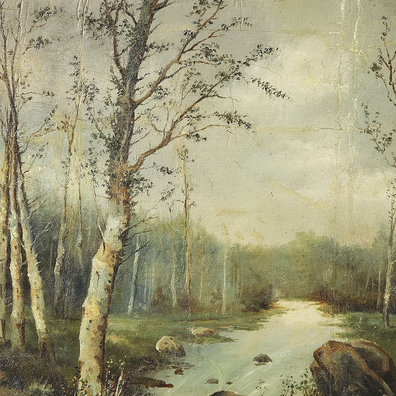 José Morales Alarcón (1901-?) “Road Along the River”