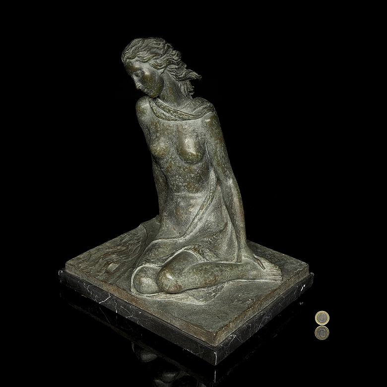 Juan de Avalos (1911–2006) ‘Lady Seated by the Pond’