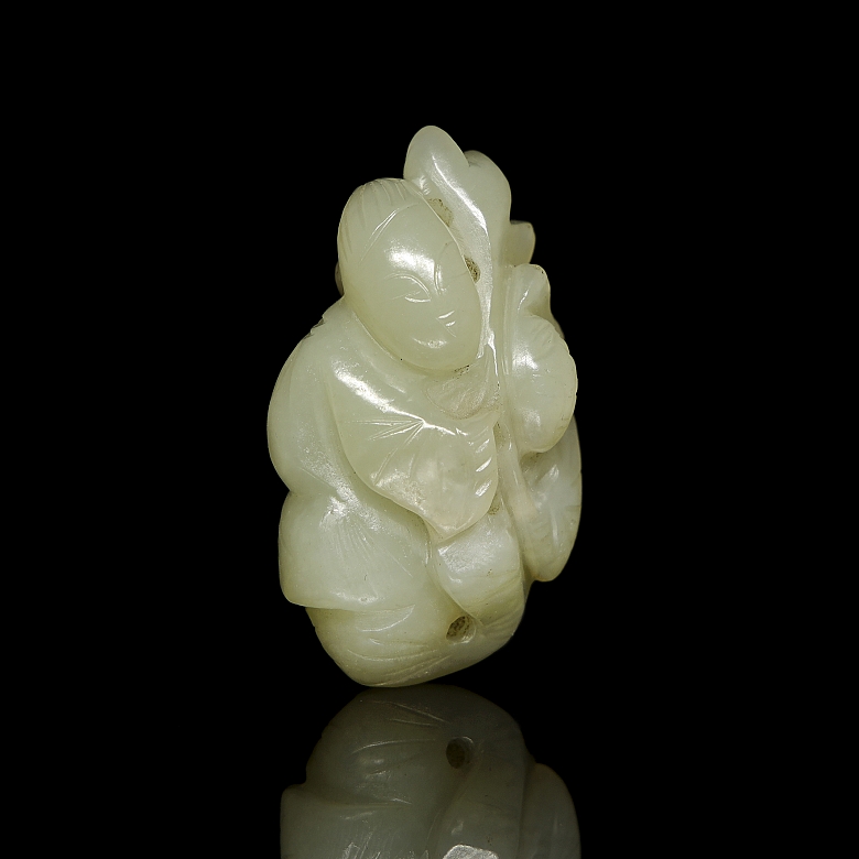 Colgante de jade blanco