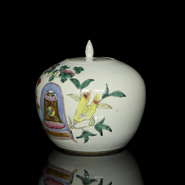 Recipiente de porcelana esmaltada