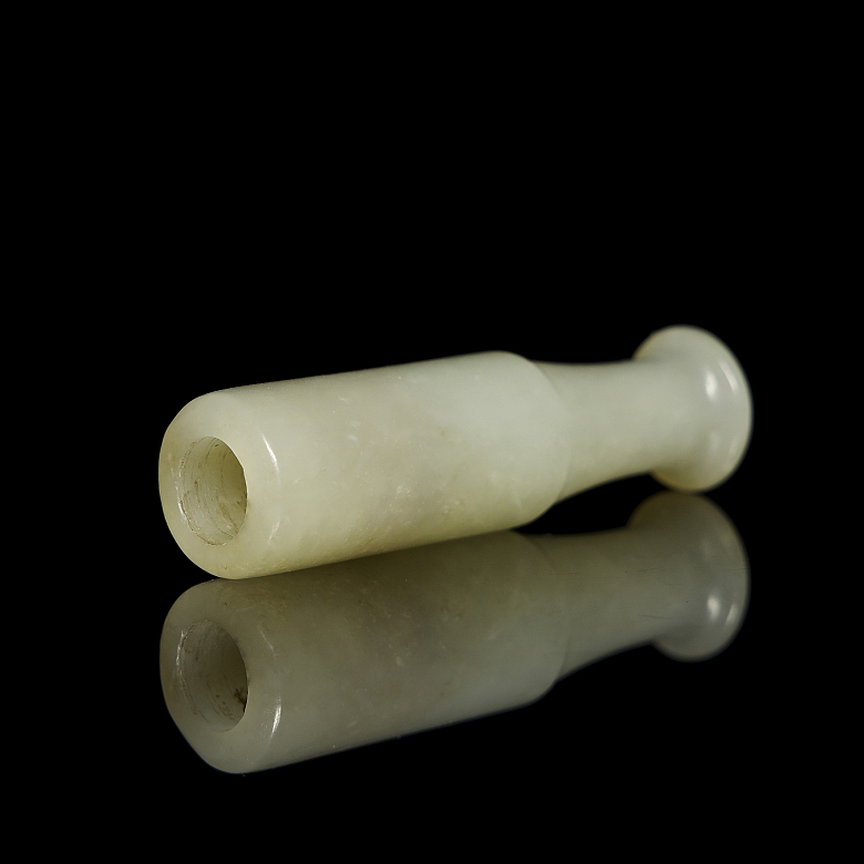Carved jade mouthpiece, Qing dynasty - 2
