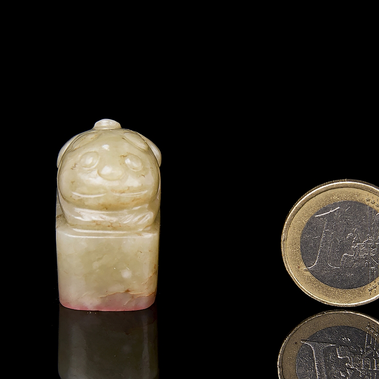 Carved jade seal ‘Beast’, Qing dynasty
