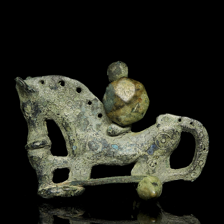 Iron Age (3rd-2nd c. BC) ‘Fibula of a horseman on horseback with shield’ - 5