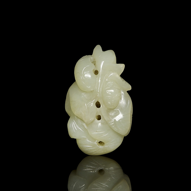 Colgante de jade blanco 