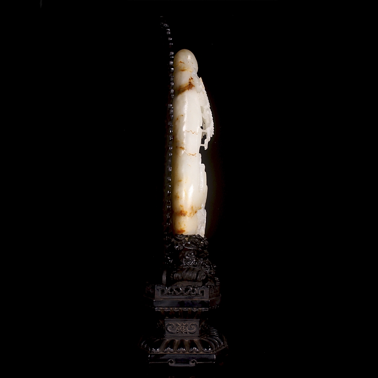 Relieve de jade blanco Hetian 