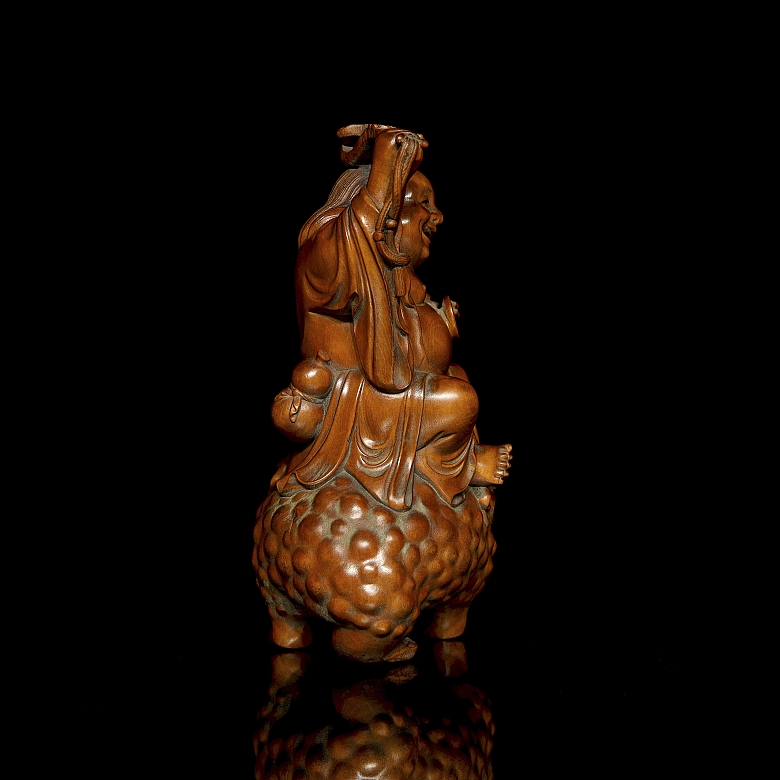 Boxwood figure “Buddha”, Qing dynasty - 1